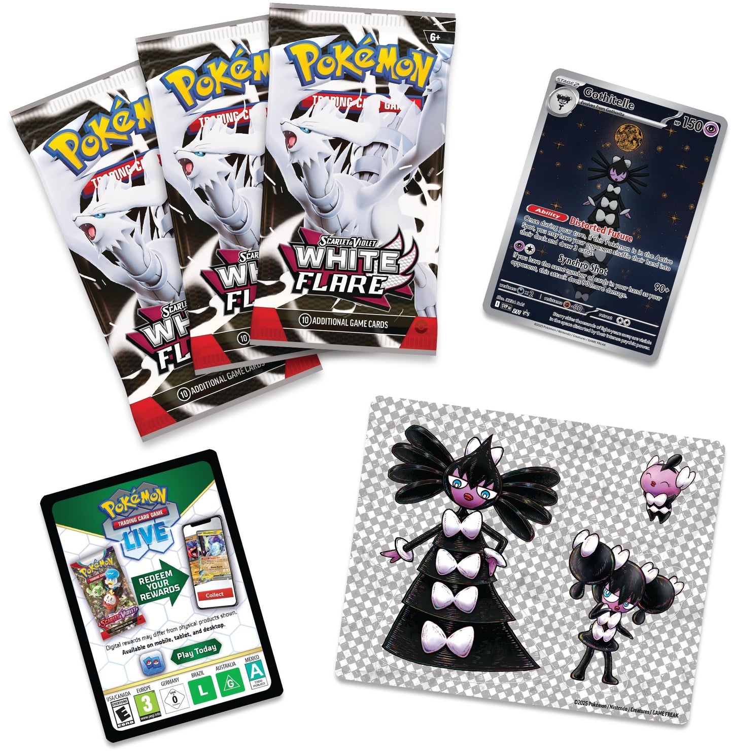 Pokémon White Flare Tech Sticker Collection